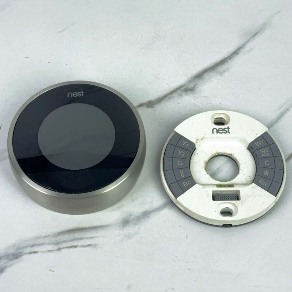 Google Nest Thermostat 2nd Gen Programmable Thermostat 02A, With Base